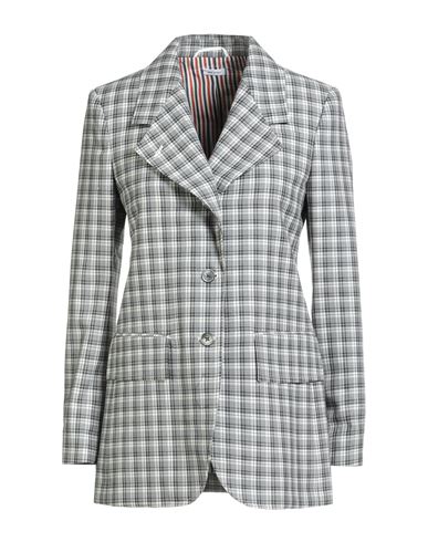 Thom Browne Woman Blazer Grey Size 8 Wool