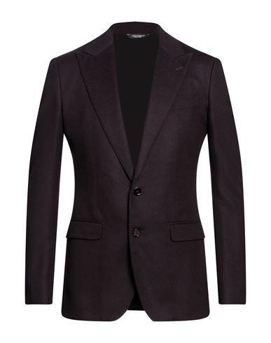 Dolce & Gabbana Man Blazer Deep Purple Size 48 Cashmere, Silk