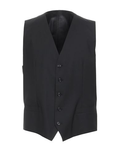Dolce & Gabbana Man Tailored Vest Black Size 44 Virgin Wool, Elastane