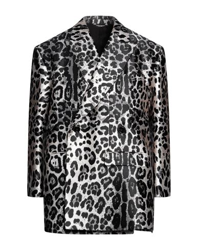 Dolce & Gabbana Man Blazer Black Size 40 Polyester, Silk, Metallic Polyester