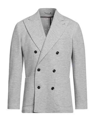Canali Man Blazer Light Grey Size 40 Wool, Cashmere