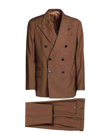 Gabriele Pasini Man Suit Brown Size 42 Virgin Wool
