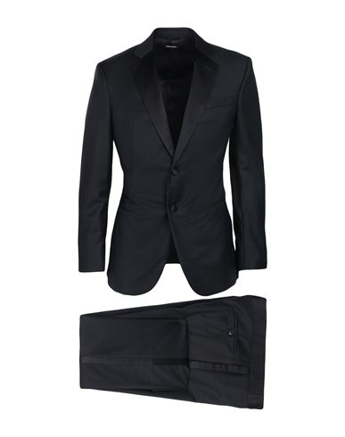 Giorgio Armani Man Suit Black Size 48 Virgin Wool, Cashmere, Silk