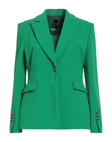 Pinko Woman Blazer Green Size 6 Polyester, Elastane In Green