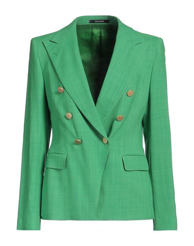 Tagliatore 02-05 Woman Blazer Green Size 10 Viscose, Polyamide, Lyocell In Green