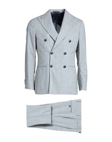 Barba Napoli Man Suit Light Grey Size 46 Wool