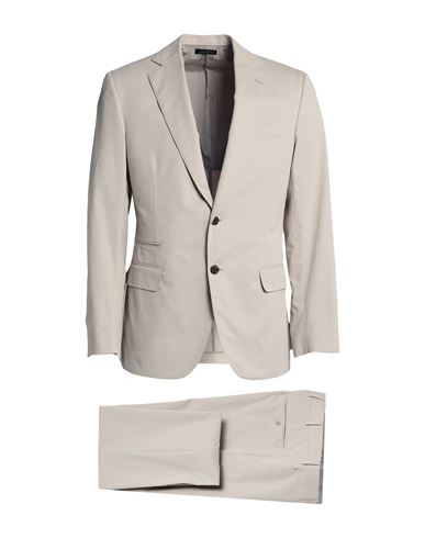 Brioni Man Suit Beige Size 40 Cotton, Cashmere, Elastane