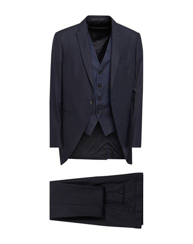 Pal Zileri Man Suit Midnight Blue Size 46 Silk