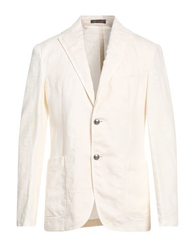 The Gigi Man Blazer Ivory Size 40 Linen In White