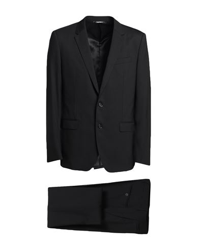 Shop Dolce & Gabbana Man Suit Black Size 42 Virgin Wool, Elastane