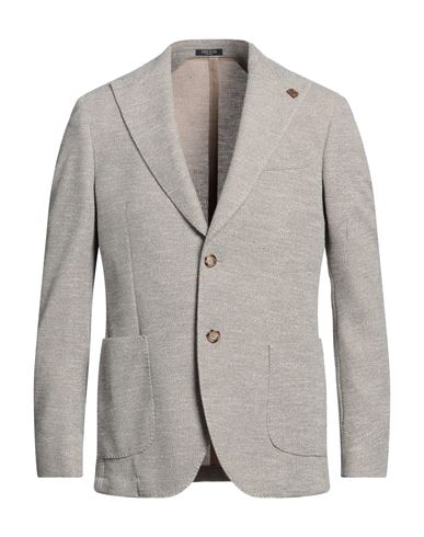 Breras Milano Man Suit Jacket Beige Size 44 Virgin Wool