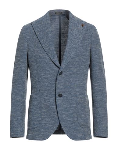 Shop Breras Milano Man Blazer Blue Size 42 Polyester, Cotton
