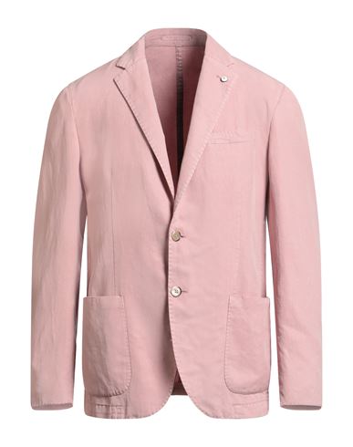L.b.m 1911 L. B.m. 1911 Man Blazer Pink Size 40 Lyocell, Linen, Cotton In Pink