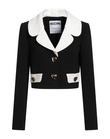 Moschino Woman Blazer Black Size 8 Polyester, Elastane