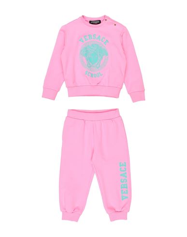 Shop Versace Young Toddler Girl Tracksuit Pink Size 3 Cotton, Elastane