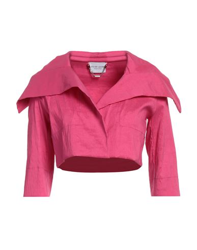 Atelier Legora Woman Blazer Fuchsia Size 8 Viscose, Polyamide, Polyester, Elastane In Pink