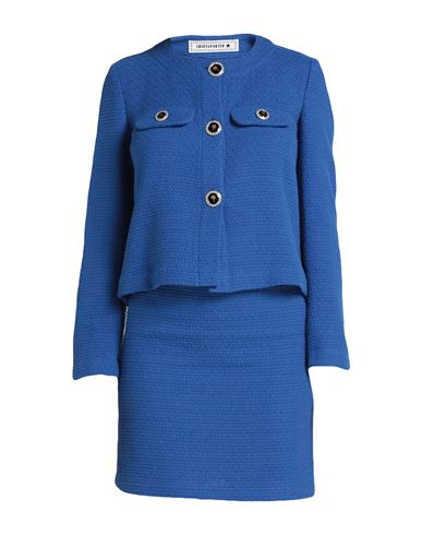 Shop Shirtaporter Woman Suit Blue Size 8 Cotton