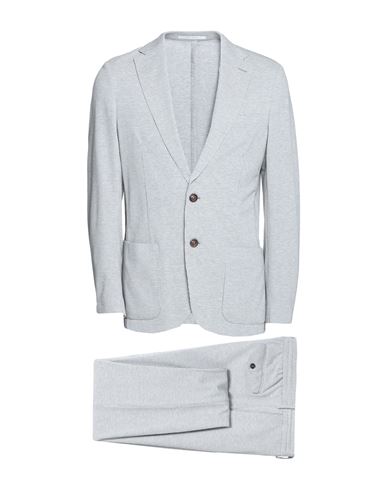 Eleventy Man Suit Light Grey Size 40 Cotton, Polyester