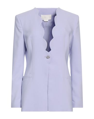 Shop Genny Woman Blazer Lilac Size 6 Polyester, Elastane In Purple