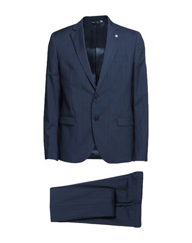 Manuel Ritz Man Suit Midnight Blue Size 44 Virgin Wool