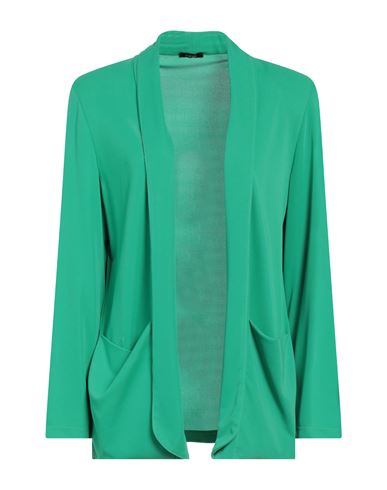 Hanita Woman Blazer Green Size 8 Polyester, Elastane