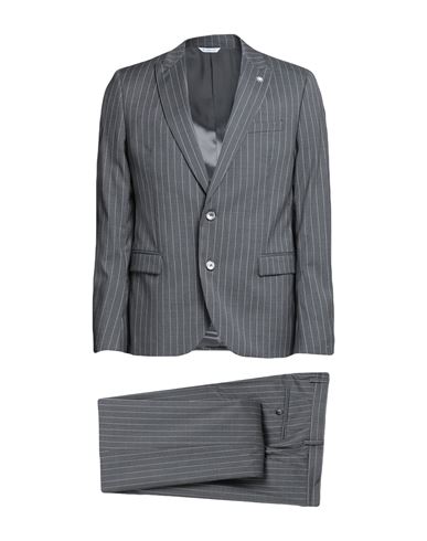Manuel Ritz Man Suit Grey Size 46 Virgin Wool