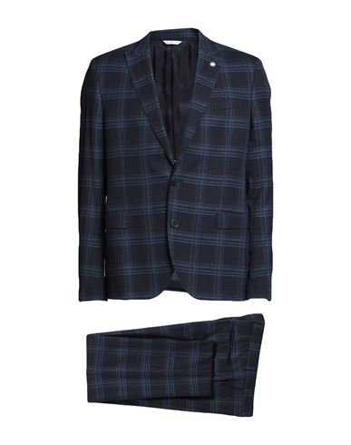 Manuel Ritz Man Suit Midnight Blue Size 40 Polyester, Viscose, Elastane