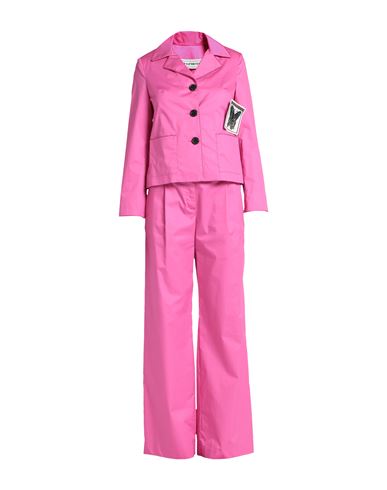 Shop Shirtaporter Woman Suit Fuchsia Size 4 Cotton In Pink