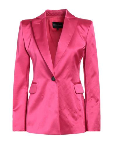 Shop Bcbgmaxazria Woman Blazer Fuchsia Size 10 Viscose, Virgin Wool, Elastane In Pink
