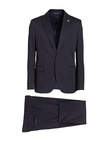 Manuel Ritz Man Suit Midnight Blue Size 44 Cotton, Elastane