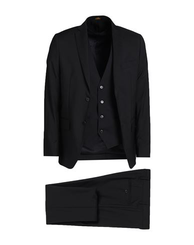 Tiziano Reali Man Suit Black Size 46 Wool
