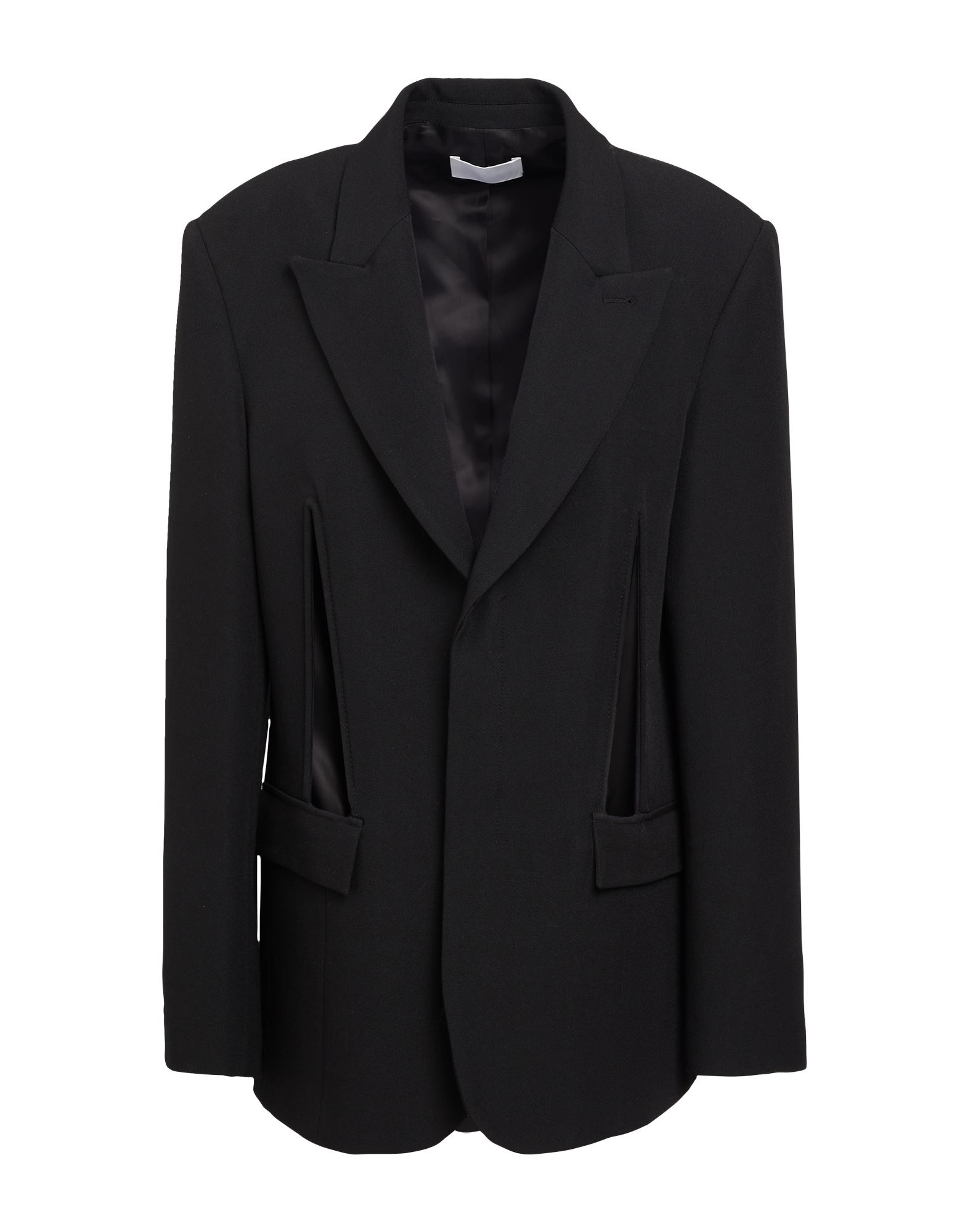 《セール開催中》DION LEE レディース ブレザー ブラック 6 ポリエステル 55% / ウール 45% / レーヨン