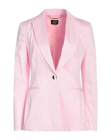 Liu •jo Woman Blazer Pink Size 4 Cotton, Elastane
