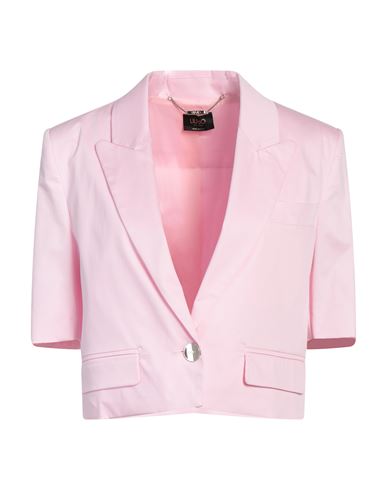 Liu •jo Woman Blazer Pink Size 10 Cotton, Elastane
