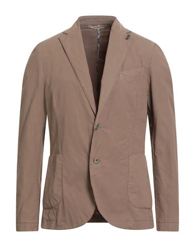 Bob Man Blazer Light Brown Size 42 Lyocell, Cotton, Elastane In Gray