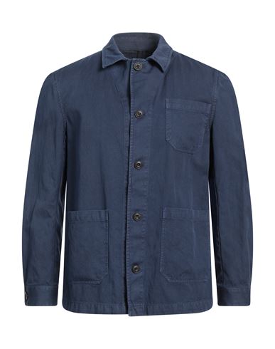 Brando Man Blazer Navy Blue Size 40 Cotton, Linen