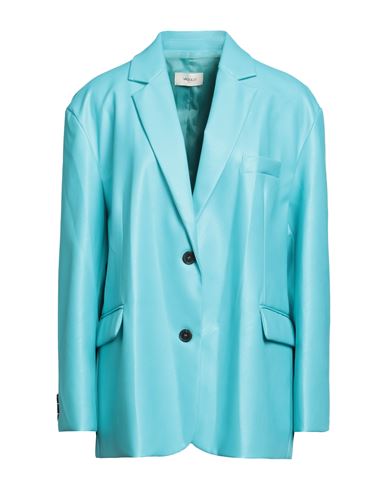 VICOLO VICOLO WOMAN BLAZER AZURE SIZE ONESIZE POLYESTER, POLYURETHANE