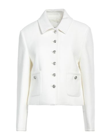 Dunst Woman Blazer Off White Size M Acrylic, Polyester, Rayon, Wool