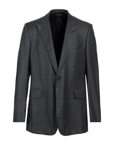 Dunhill Man Blazer Grey Size 46 Wool, Mulberry Silk, Linen