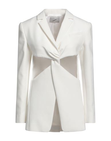 Shop Coperni Woman Blazer White Size 2 Polyester, Viscose, Elastane