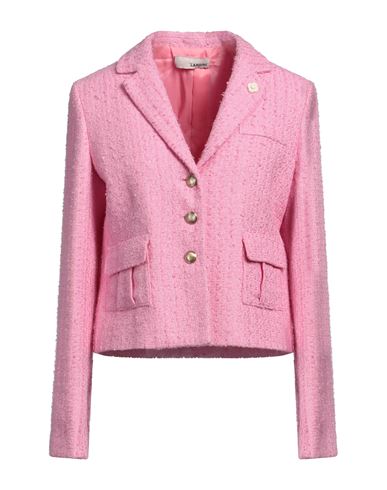 Lardini Woman Blazer Pink Size 8 Cotton, Linen, Viscose, Polyamide