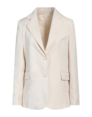 Liu •jo Woman Blazer Cream Size 4 Viscose, Polyester In White