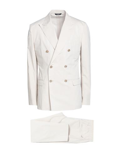 Dolce & Gabbana Man Suit Beige Size 44 Cotton, Silk