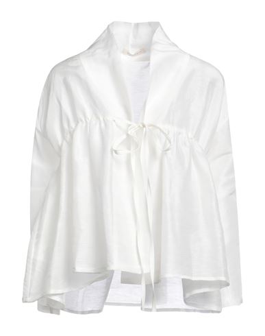 White Silk Designer Jackets for Women