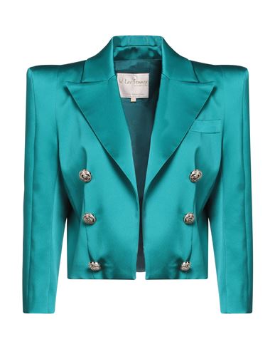 W Les Femmes By Babylon Woman Blazer Deep Teal Size 8 Polyamide, Elastane In Blue