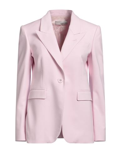 Lardini Woman Blazer Pink Size 4 Cotton, Polyester, Elastane