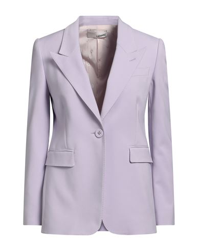 Lardini Woman Blazer Lilac Size 6 Cotton, Polyester, Elastane In Purple
