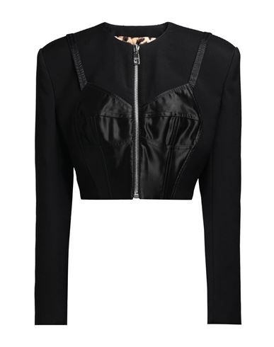 Dolce & Gabbana Woman Blazer Black Size 8 Virgin Wool, Polyamide, Silk