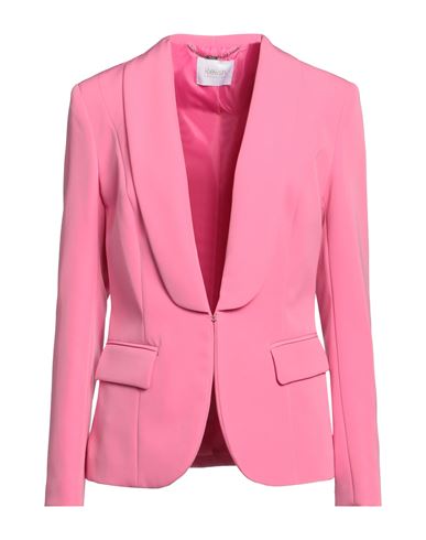 Relish Woman Blazer Pink Size 8 Polyester, Elastane