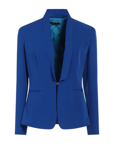 Hanita Woman Blazer Bright Blue Size 8 Polyester, Elastane